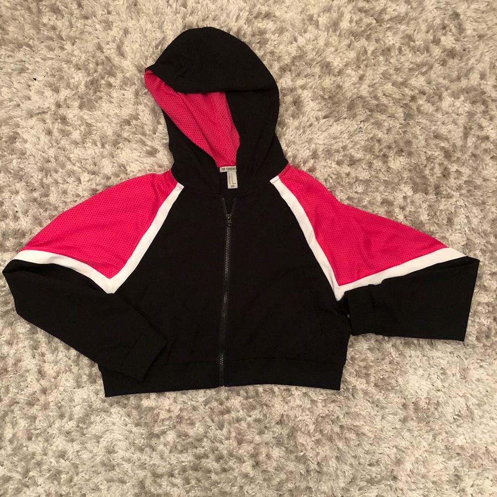 RETRO CROPPED FULL ZIP SWEATER